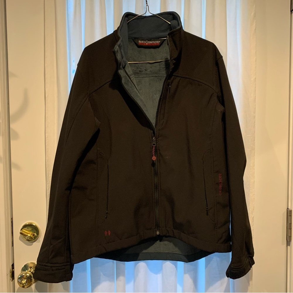 Brown Black Diamond jacket fleece inside machine washable never worn